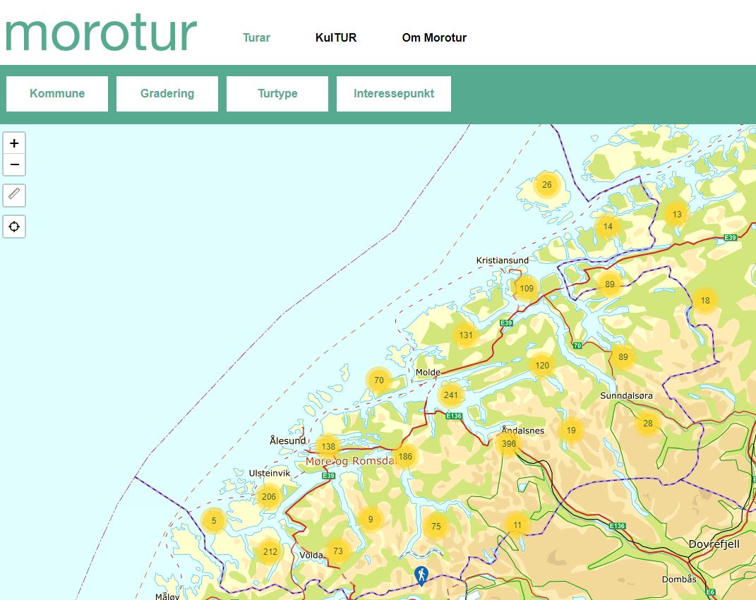 Morotur er et bredt tilbud for aktivt friluftsliv i Møre og Romsdal